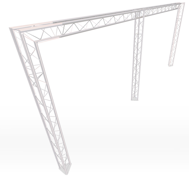 Arch Style Modular Truss Stand 6M wide | 3M Tall | With Extra Legs (X1)