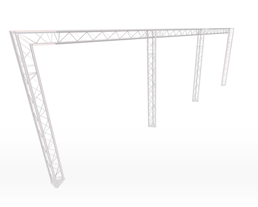 Arch Style Modular Truss Stand 8M wide | 3M Tall | With Extra Legs (X2)