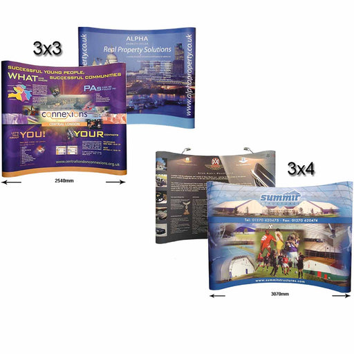 Choose 3x3 or 3x4 display stand