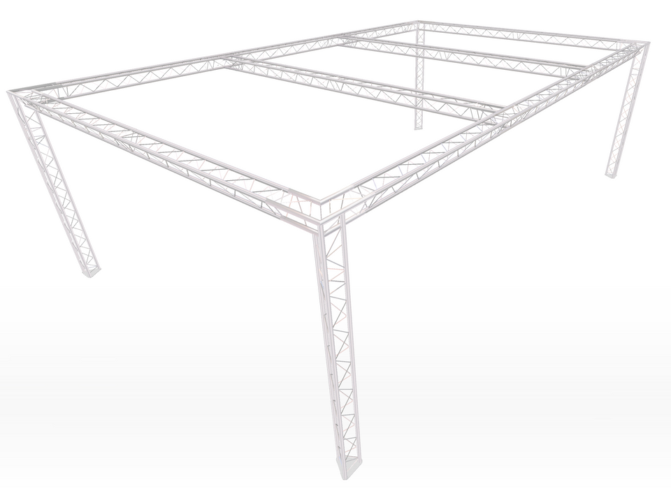 Full Perimeter Style Modular Truss Stand 3M wide X 8M deep | 3M Tall | With Cross beams