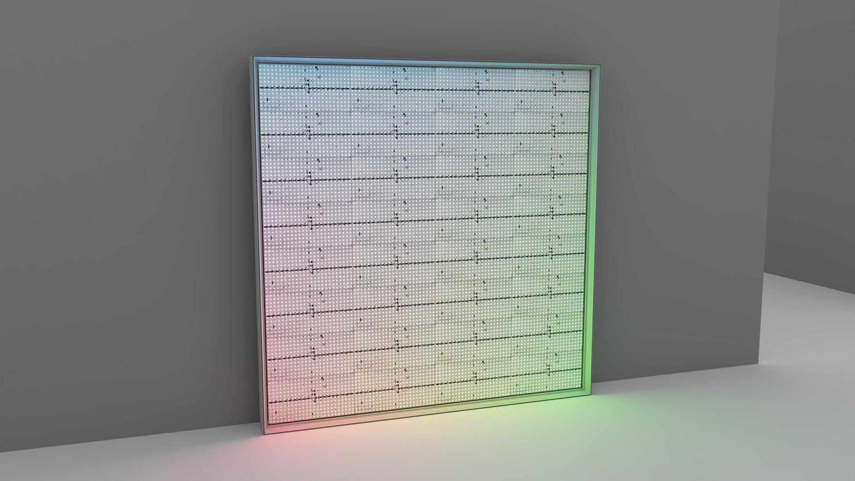 Inside the Light box showing Programmable LED's 