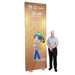Tall fabric display stand banner