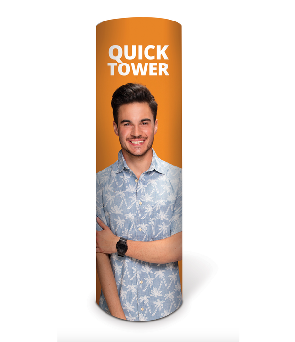 Round Tower Pop-Up Display Stand