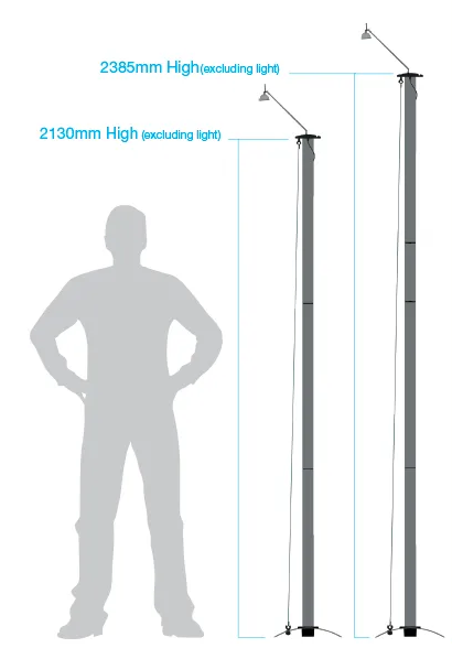 Twist banner stands extended heights