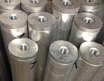 Threaded insert for 32mm diameter aluminium tube