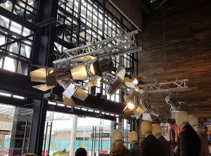 Shop display lighting
