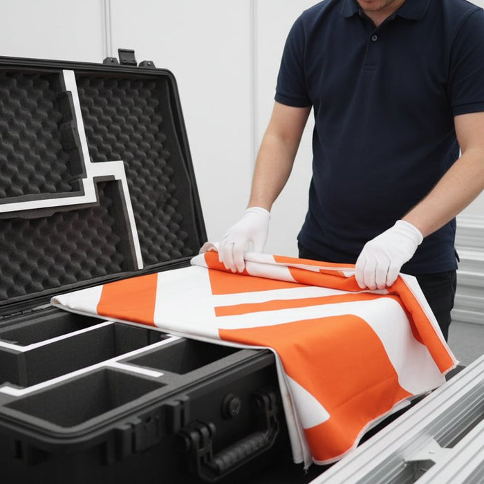 How to Transport Fabric Displays Safely: The Professional Exhibitor’s Guide