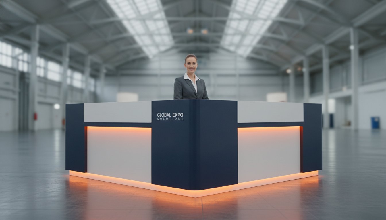 Illuminated Reception Counter for Events: The Professional Guide to High-Impact Exhibition Desks
