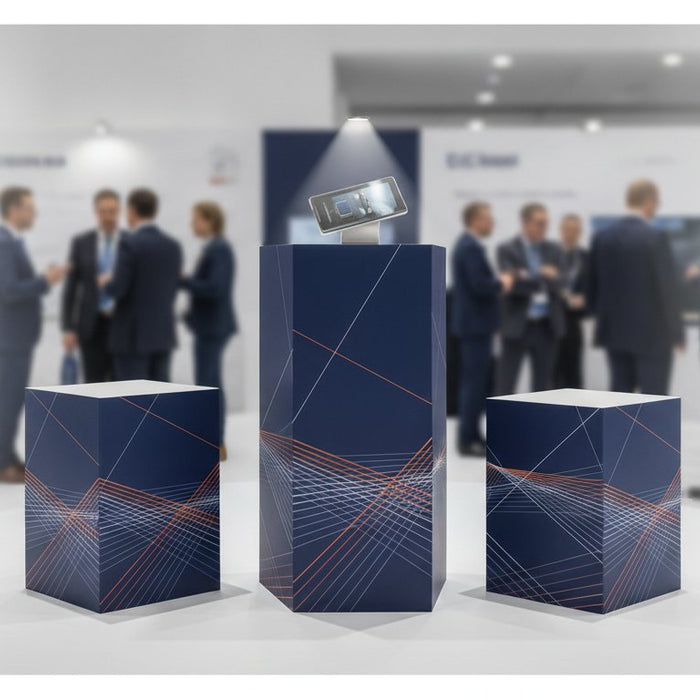 Elevate Your Brand: Custom Exhibition Display Pedestals