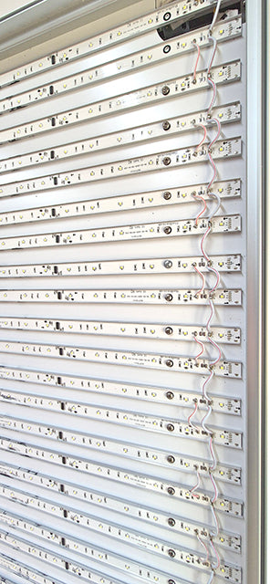 LED backlit lightbox wall mounted