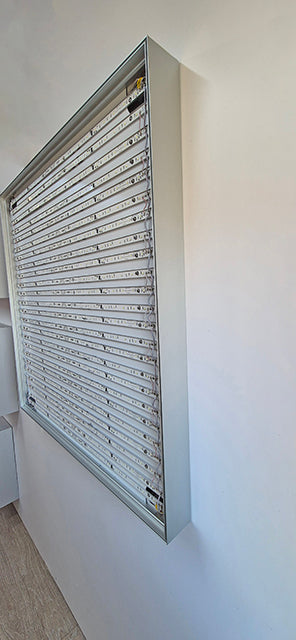 LED backlit lightbox wall mounted