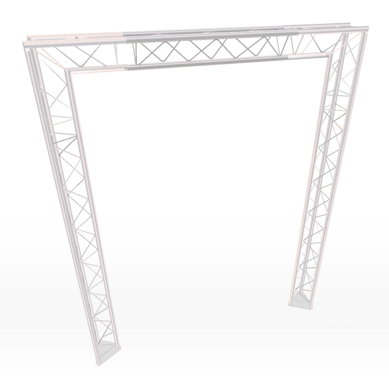 Support en treillis modulaire de style arc de 2 m de large | 2,5 M de haut