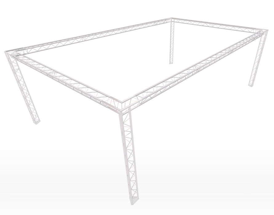 Modularer Truss-Ständer im Full-Perimeter-Stil, 4 m breit x 4 m tief | 2,5 m hoch