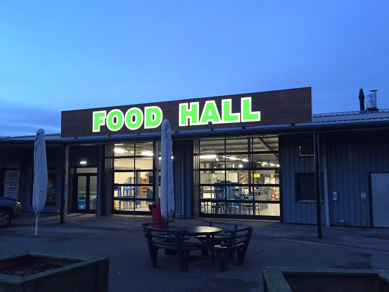 Allycomp LED Backlit Building Sign - Custom Aluminium Frame Signage!