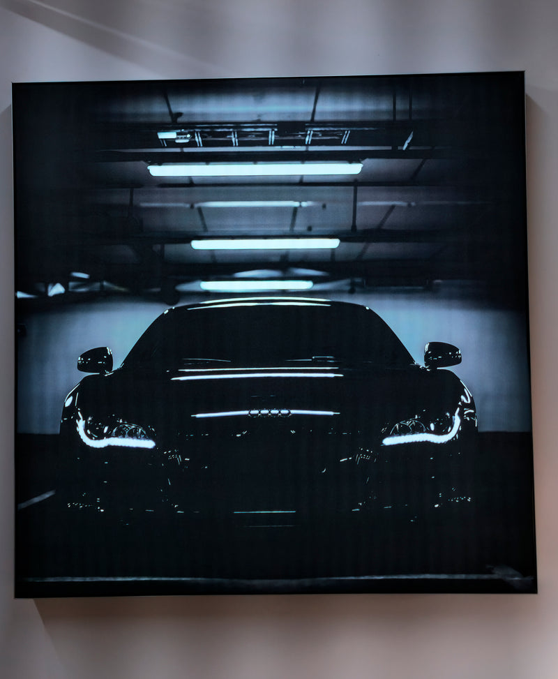 LED backlit lightbox wall mounted