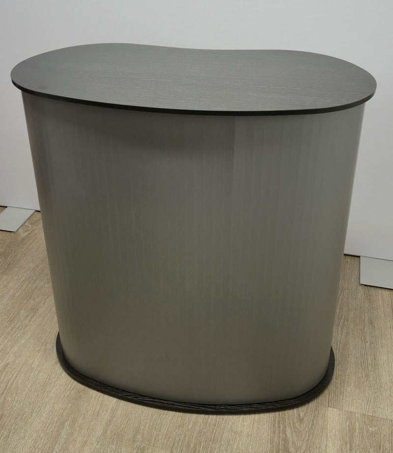 Promotional portable counter with black top - PVC Tambour