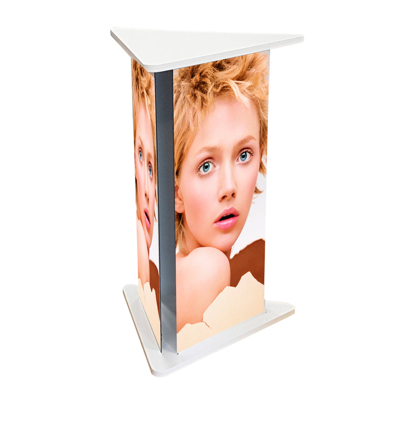 Triangular Plinth Triangular Display Pedestal — CokerExpo