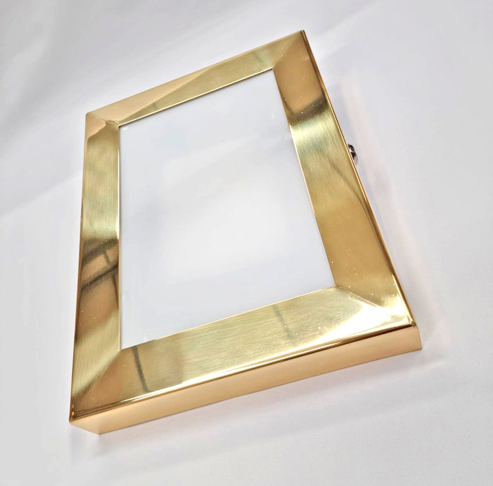 Brass Menu Case with LED (Polished Finish)