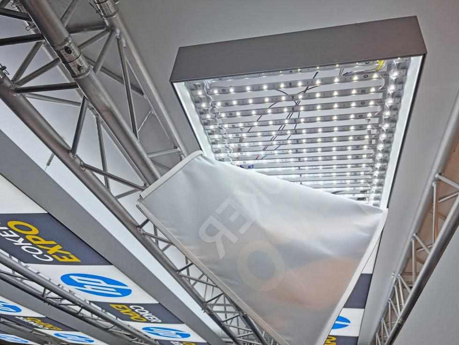 Boîte lumineuse d'affichage en tissu de tension rétroéclairée animée (HBL)