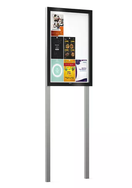 Edge Outdoor notice board 54mm with posts