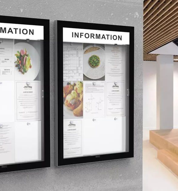 Edge Outdoor notice board 54mm