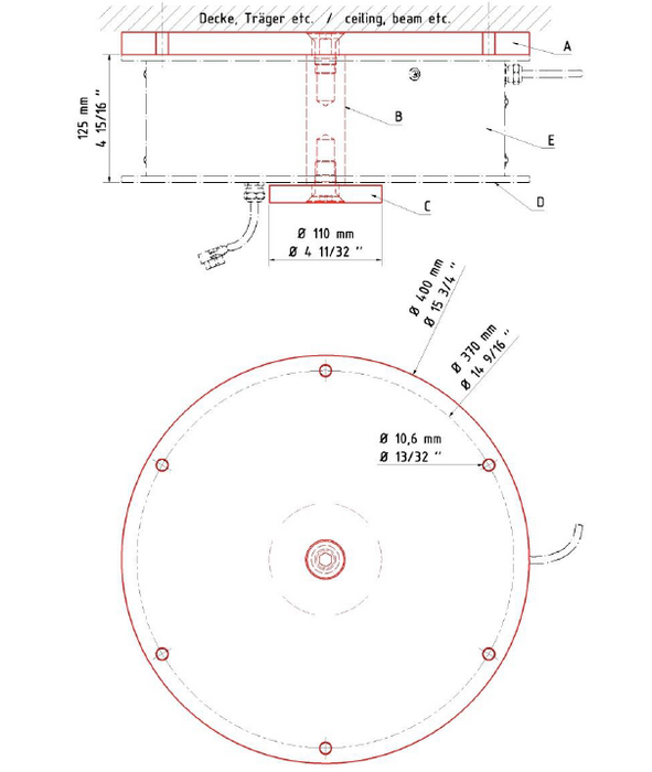 Fitting a suspended turntable safety restraining kit