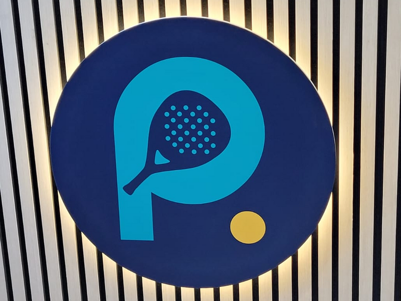 Glowing LED signage.