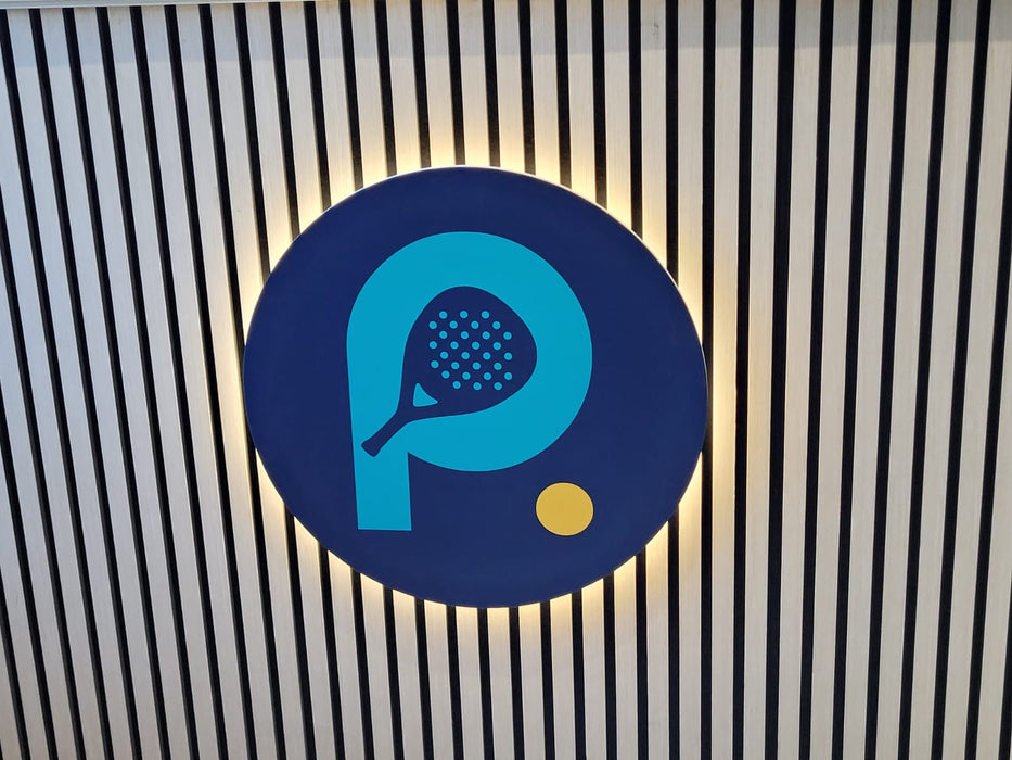 Glowing LED signage.