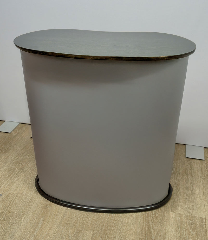 Promotional portable counter with black top - PVC Tambour