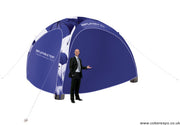 Inflatable tent for events