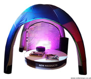 Inflatable promotional tent