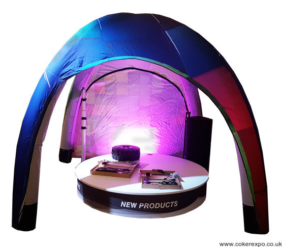Inflatable promotional tent