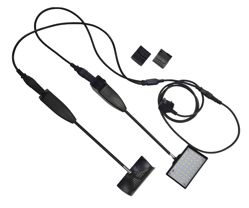 Paire de Luminaires d'Exposition LED 20W Argent/Gris