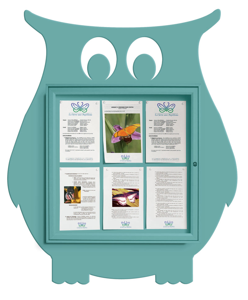 Owl shaped notice board