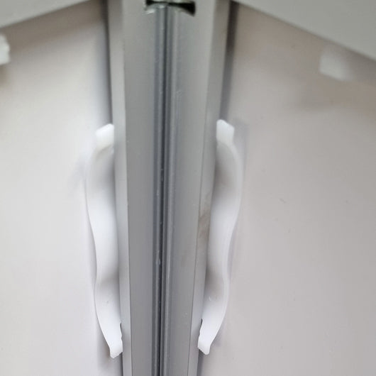 Comptoir d'exposition incurvé et pliable en aluminium (facile à construire)