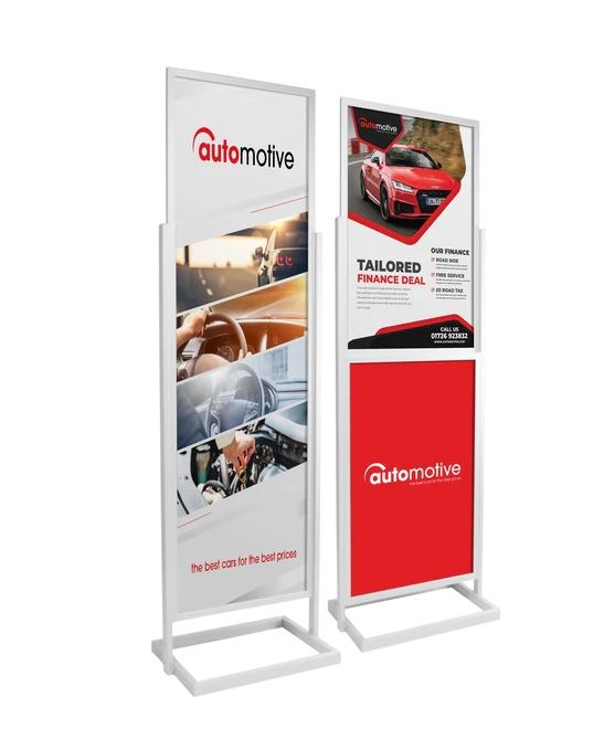 Retail poster display stand