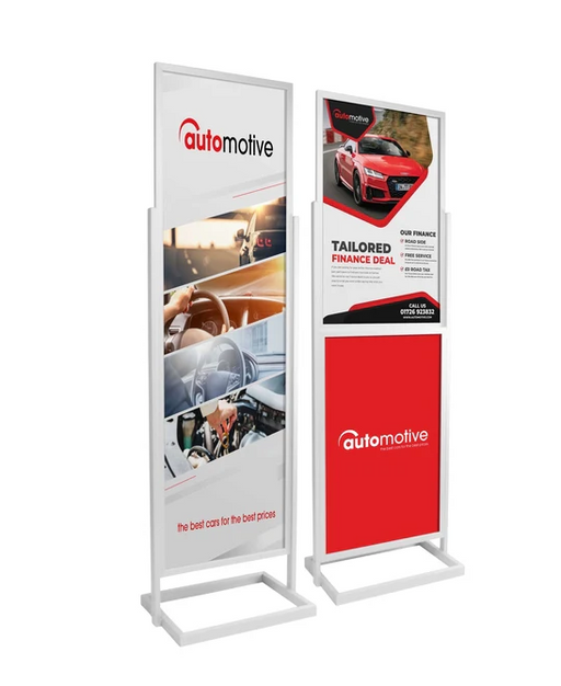 Retail poster display stand