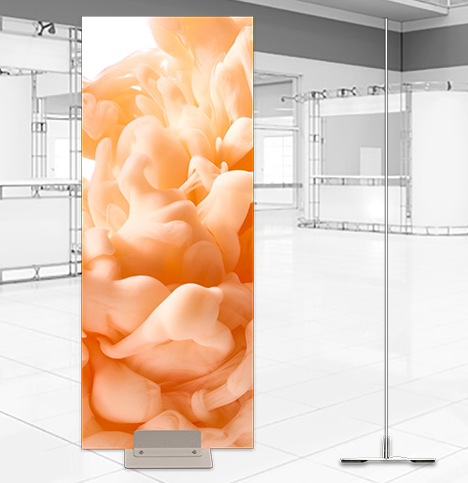 Système de plaque de base pour bannières rigides