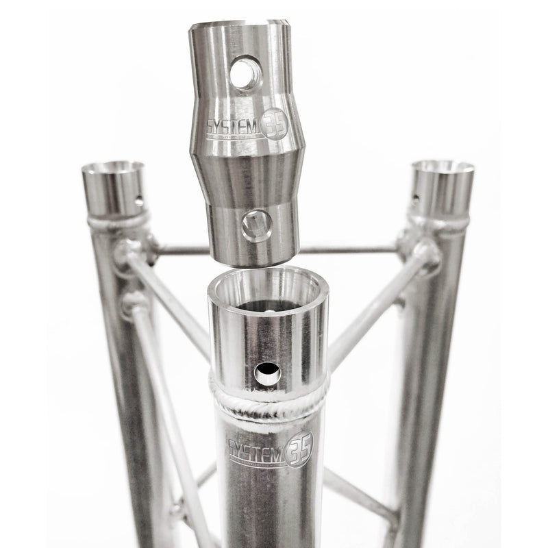 Fast build lighting truss conical system