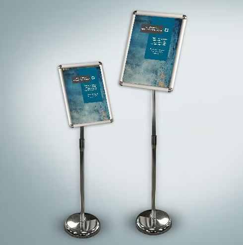 Freestanding Telescopic Snap Frame Sign Point (A3-A4)