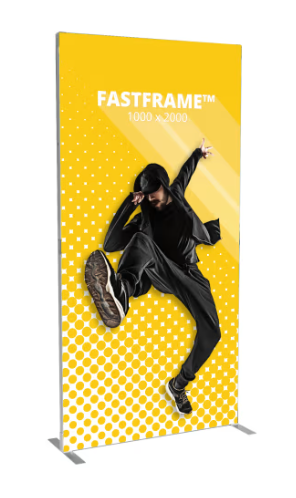 Freestanding Display Stand - Fastframe 1mx2m high