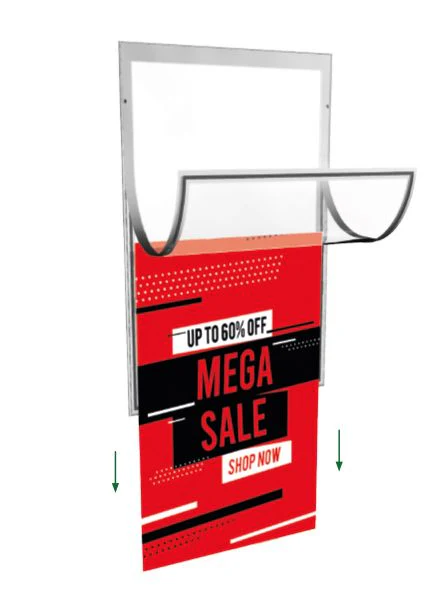 Large Outdoor Wall Mounted Poster Display Frame - Magnetic
