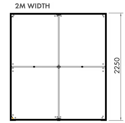 HALO LED Edge-Lit Lightbox Display (mit gedruckten Stoffgrafiken)