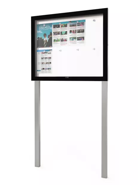 Edge Outdoor notice board 54mm with posts