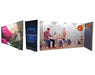 Stretch fabric display stands