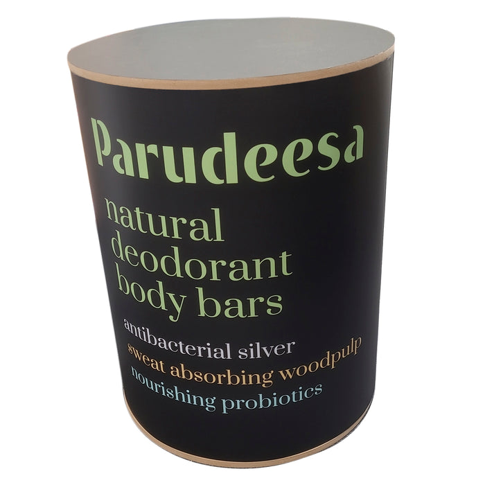 Round portable display plinths fabric and MDF construction 500mm Diameter