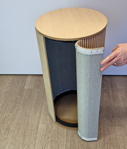 Round display Plinth Wood effect finish MDF construction 400mm Diameter