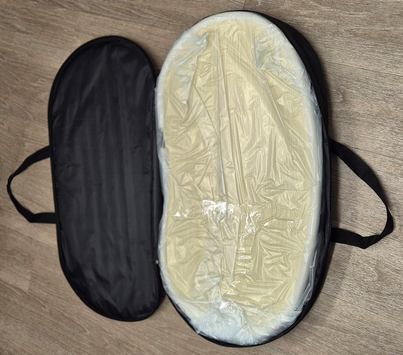 Promotional portable counter with black top - PVC Tambour