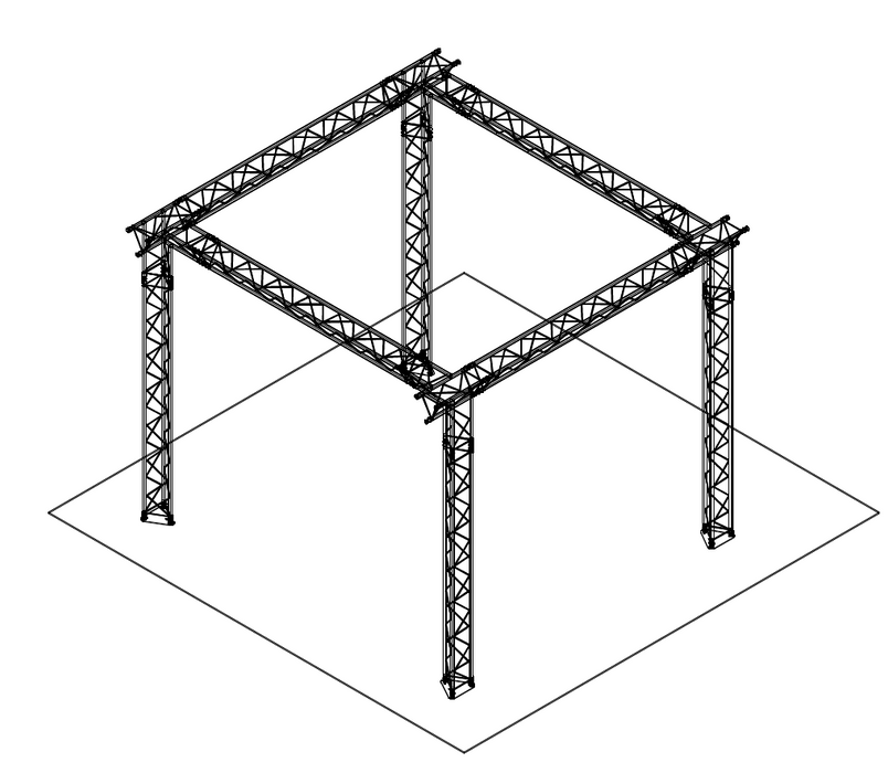 Trio lighting truss design