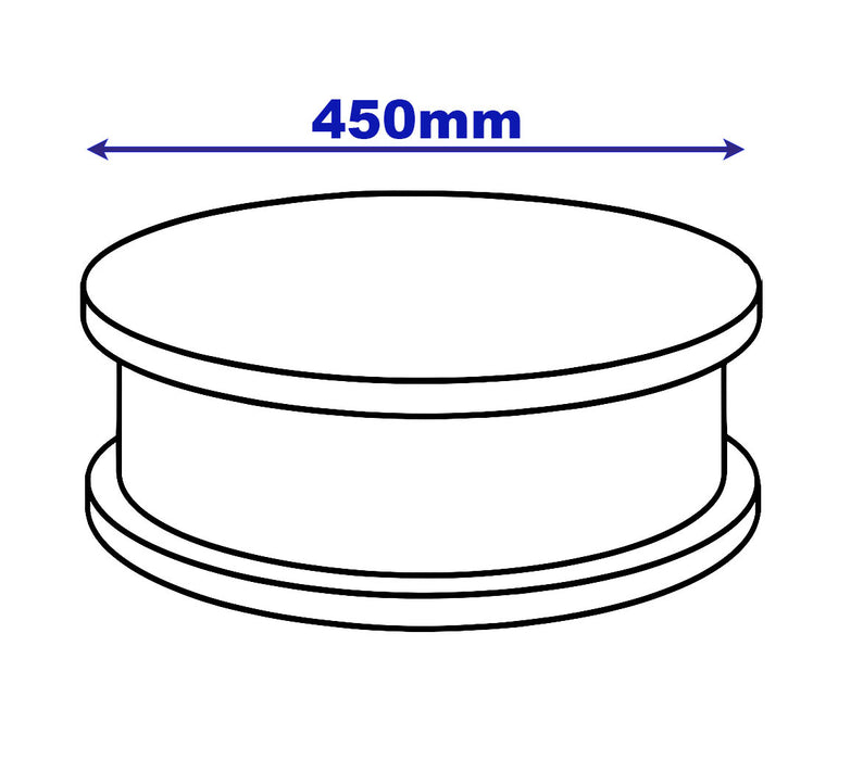 450mm wide rotating display stand platform